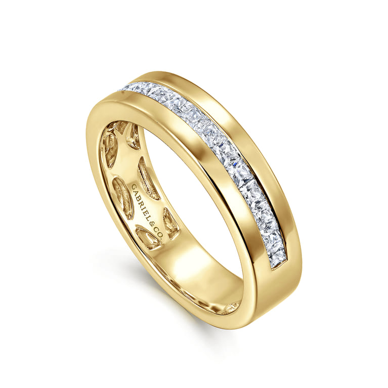 14K Yellow Gold Matching Wedding Band - 0.65 ct - Shot 3