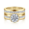 14K Yellow Gold Matching Wedding Band - 0.65 ct