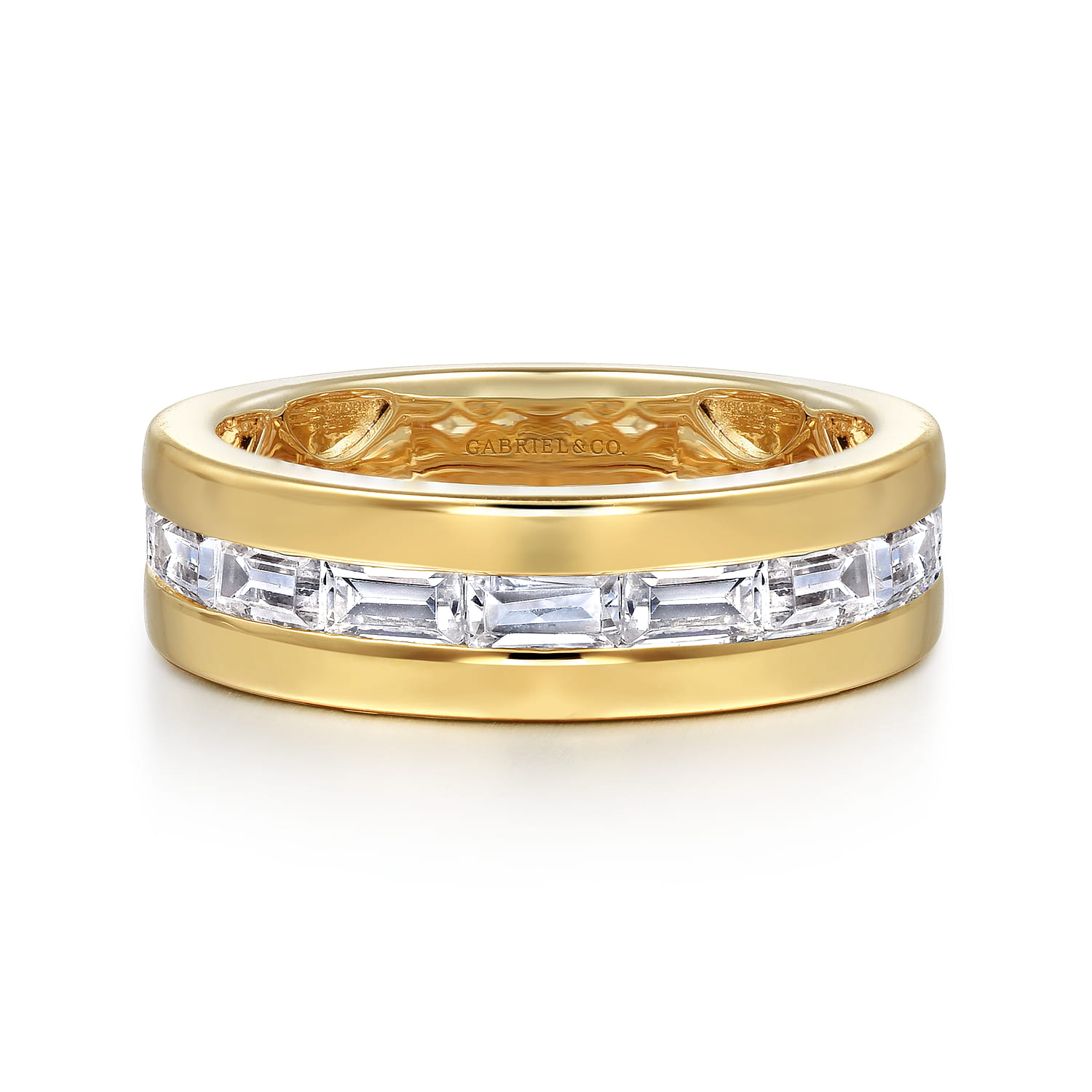 14K Yellow Gold Matching Wedding Band - 0.85 ct - Shot 1