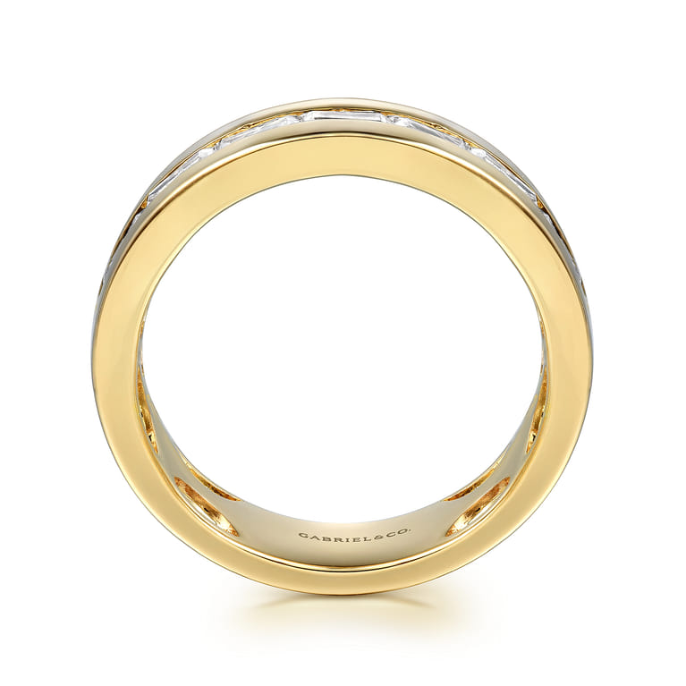 14K Yellow Gold Matching Wedding Band - 0.85 ct - Shot 2
