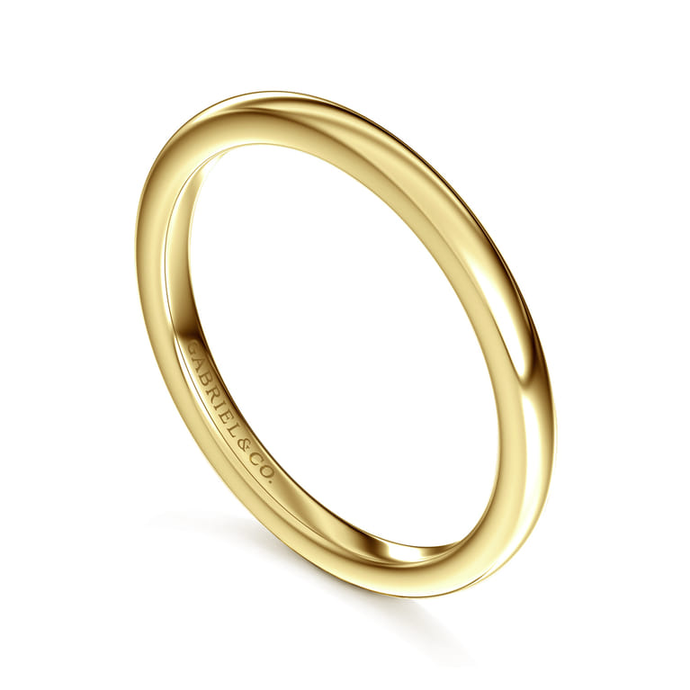 14K Yellow Gold Matching Wedding Band - Shot 3