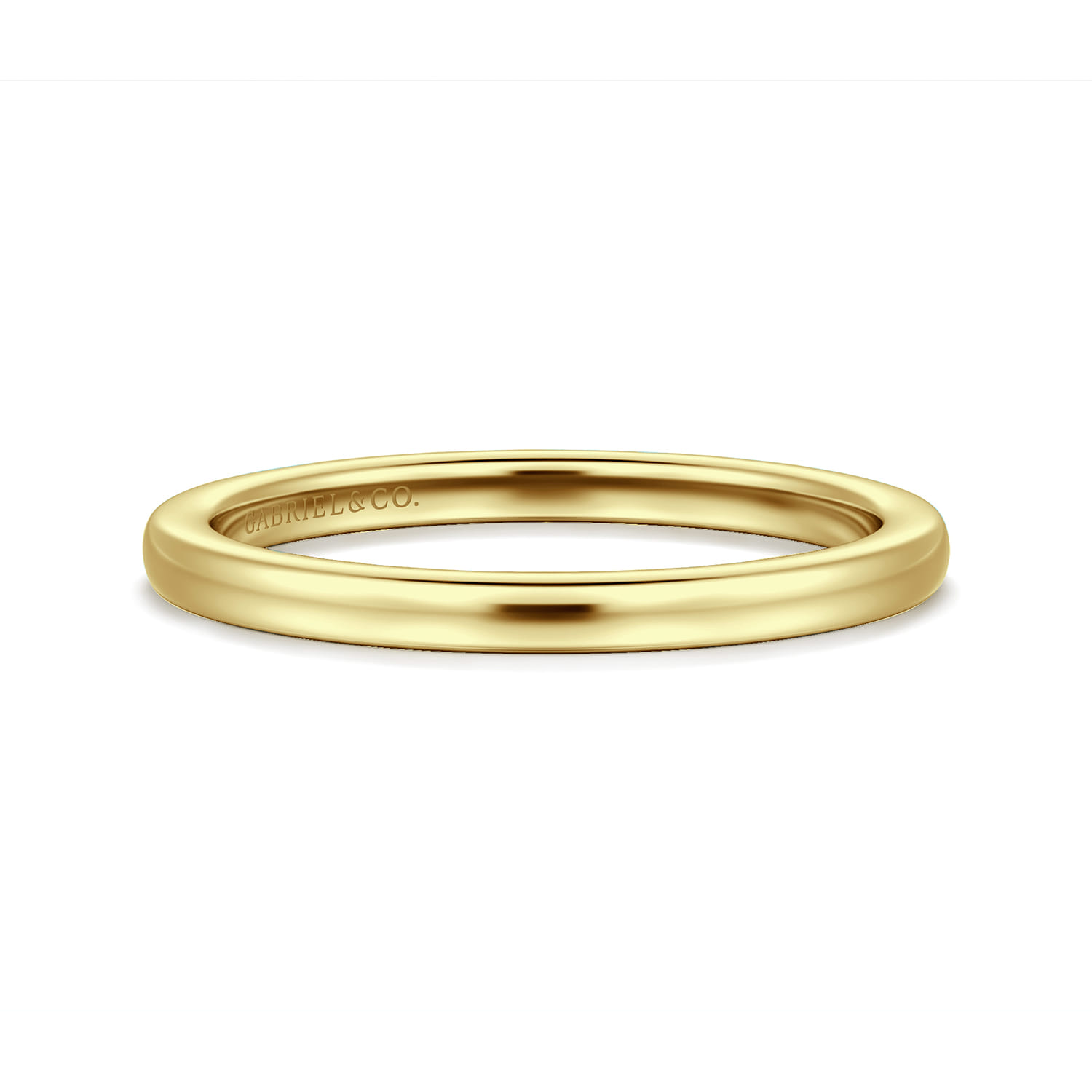 14K Yellow Gold Matching Wedding Band - Shot 1
