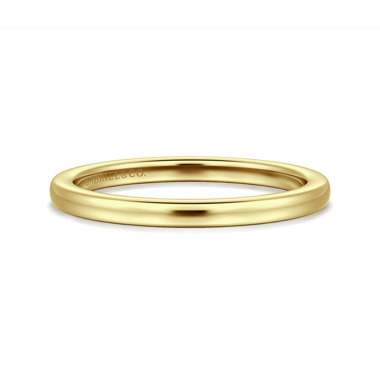 14K Yellow Gold Matching Wedding Band - Shot 1