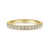 14K Yellow Gold Matching Wedding Band - 0.41 ct
