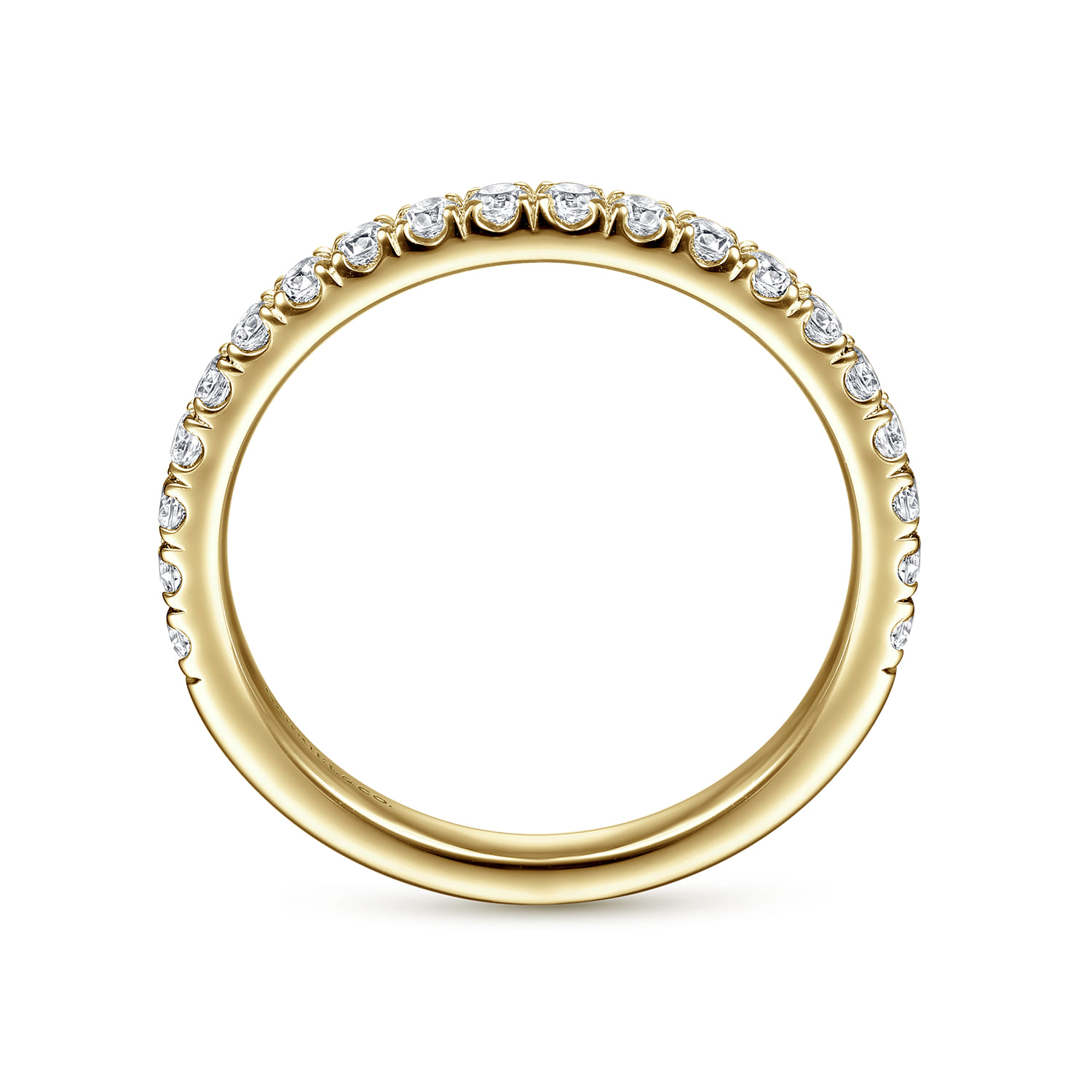 14K Yellow Gold Matching Wedding Band - 0.41 ct - Shot 2