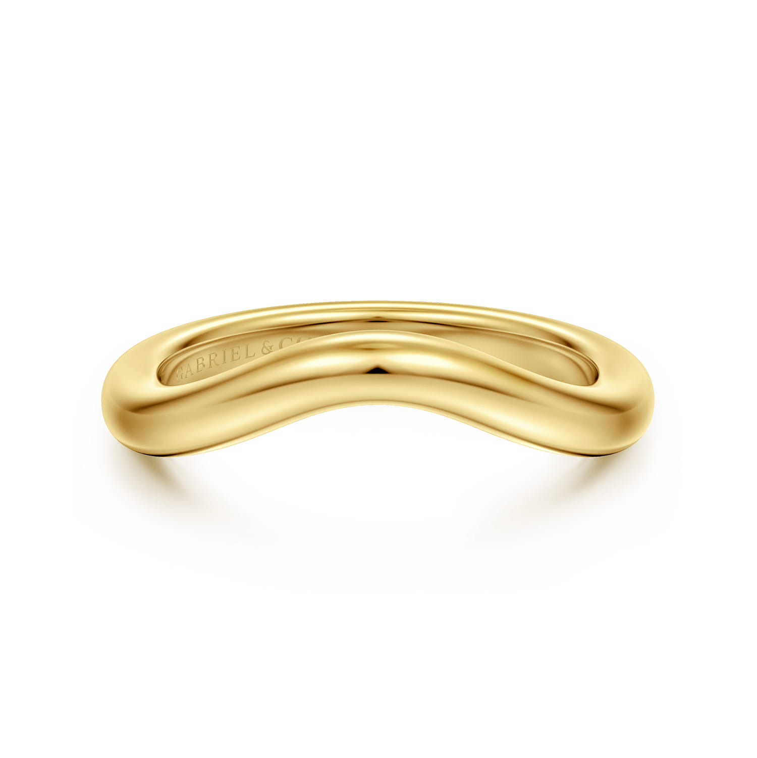 14K Yellow Gold Matching Wedding Band - Shot 1