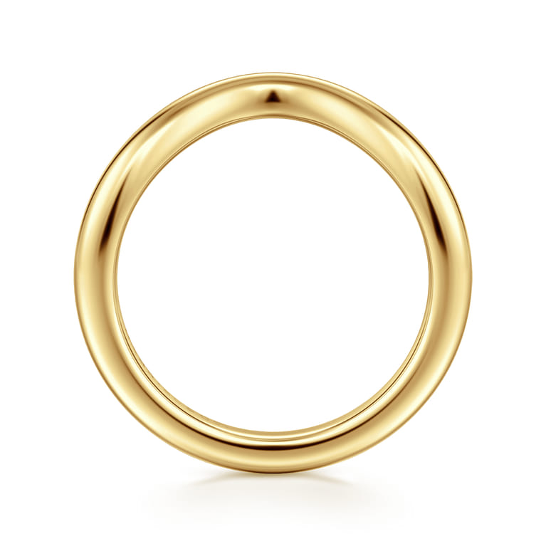 14K Yellow Gold Matching Wedding Band - Shot 2