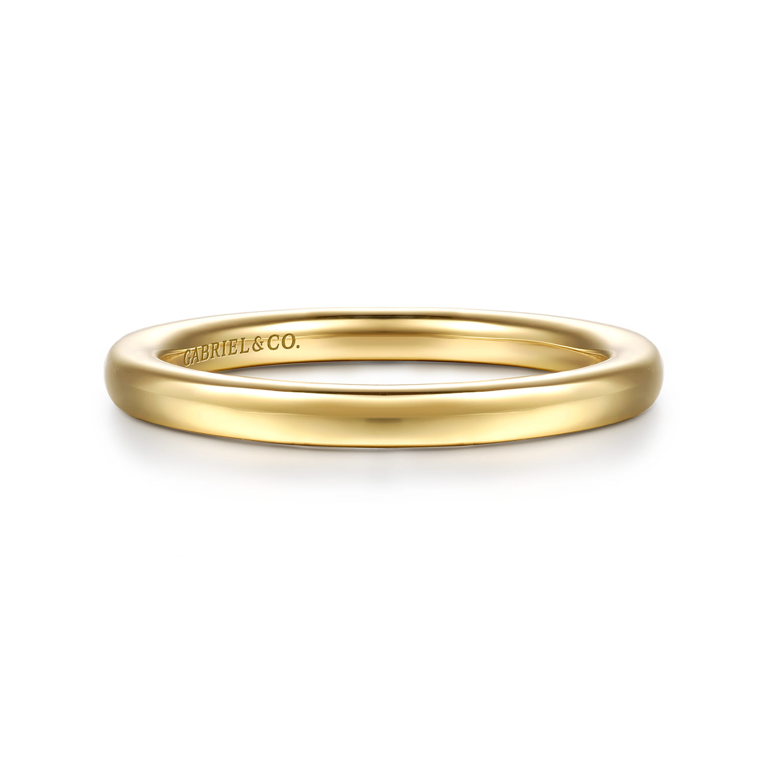 14K Yellow Gold Matching Wedding Band - Shot 1