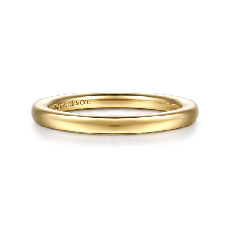 14K Yellow Gold Matching Wedding Band - Shot 1