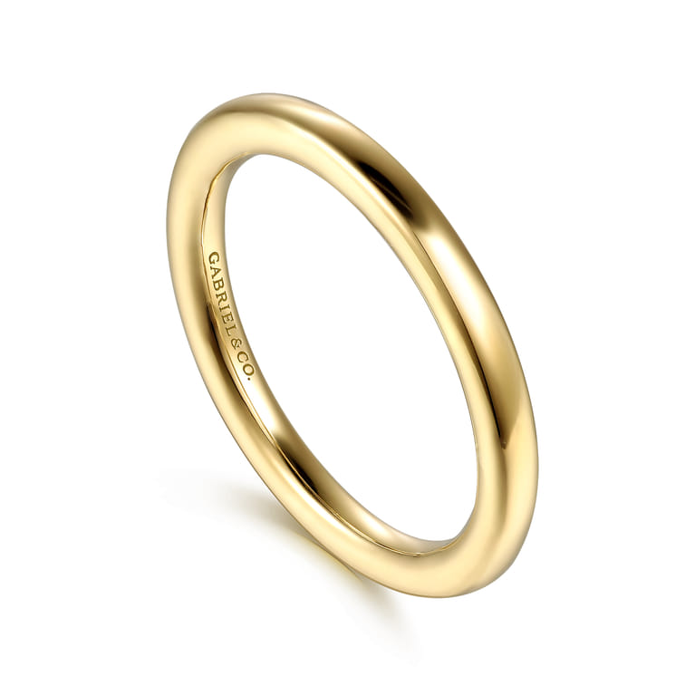 14K Yellow Gold Matching Wedding Band - Shot 3