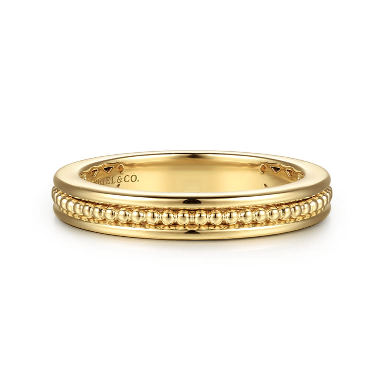 14K Yellow Gold Matching Wedding Band - Shot 1