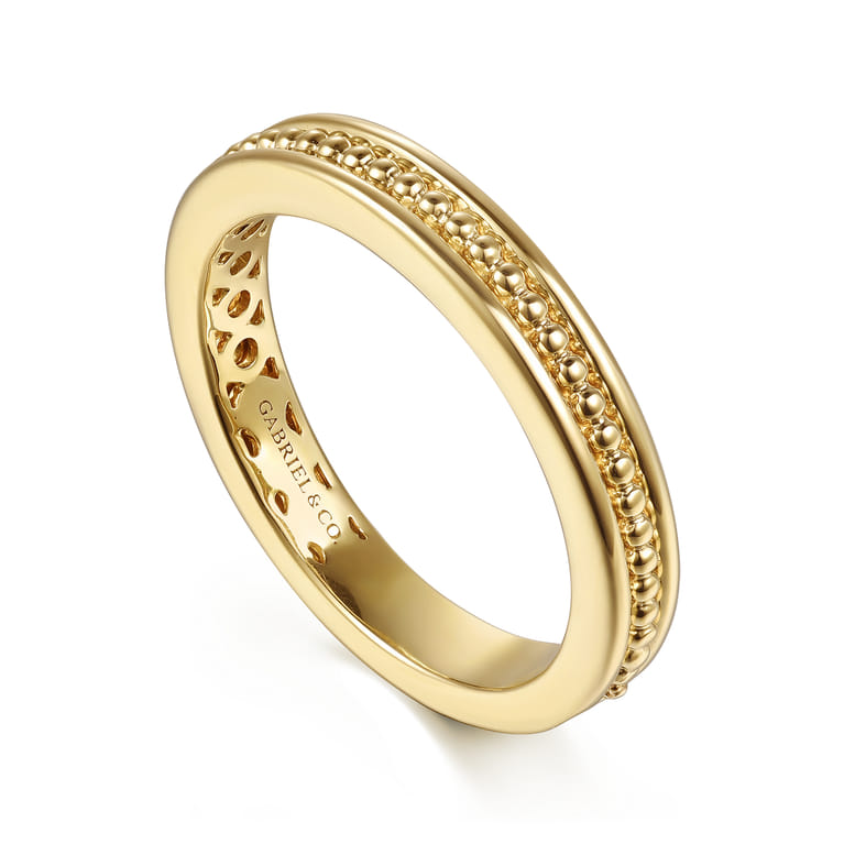 14K Yellow Gold Matching Wedding Band - Shot 3