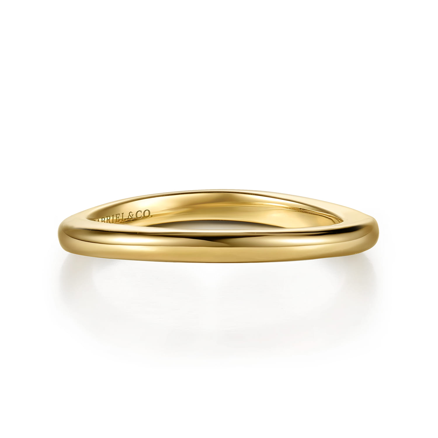 14K Yellow Gold Matching Wedding Band - Shot 1