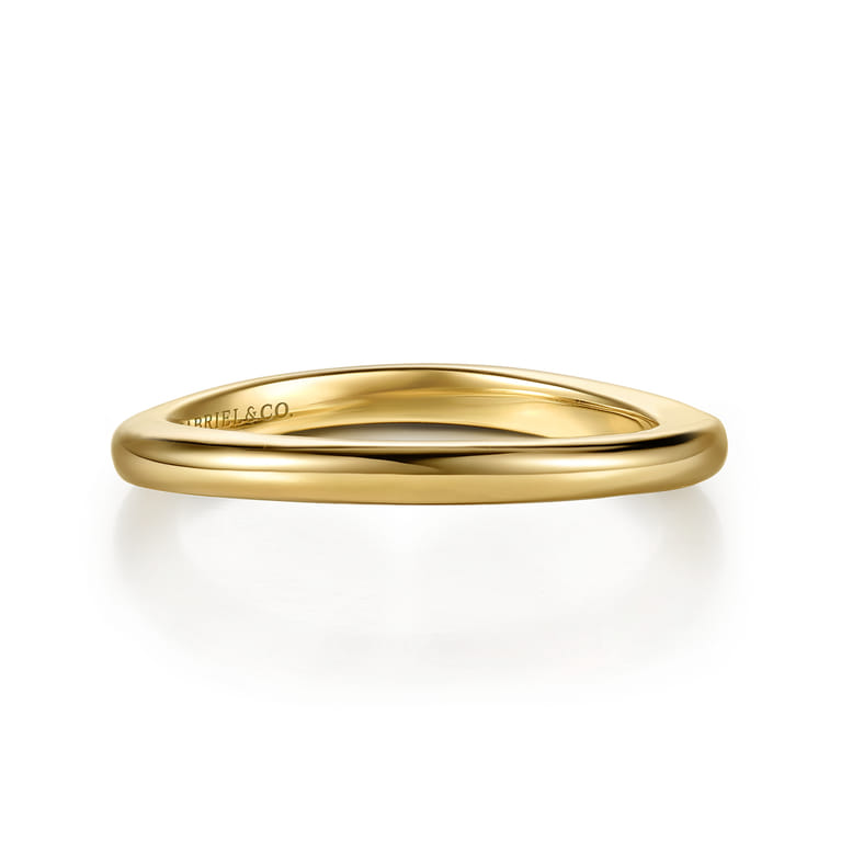 14K Yellow Gold Matching Wedding Band - Shot 1