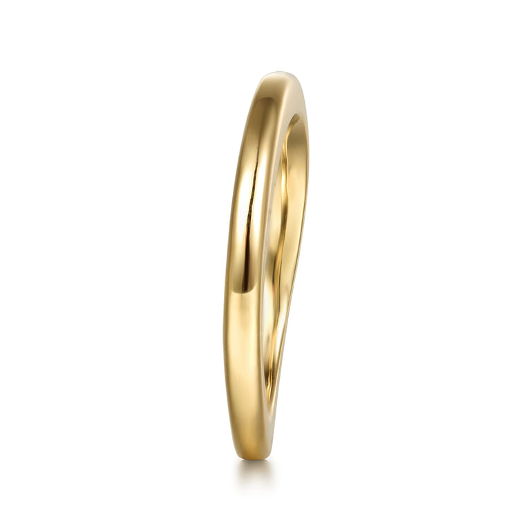 14K Yellow Gold Matching Wedding Band - Shot 5
