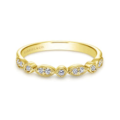 14K Yellow Gold Matching Wedding Band