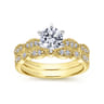 14K Yellow Gold Matching Wedding Band - 0.1 ct