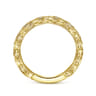 14K Yellow Gold Matching Wedding Band - 0.12 ct