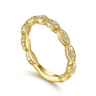 14K Yellow Gold Matching Wedding Band - 0.12 ct
