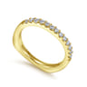 14K Yellow Gold Matching Wedding Band - 0.3 ct