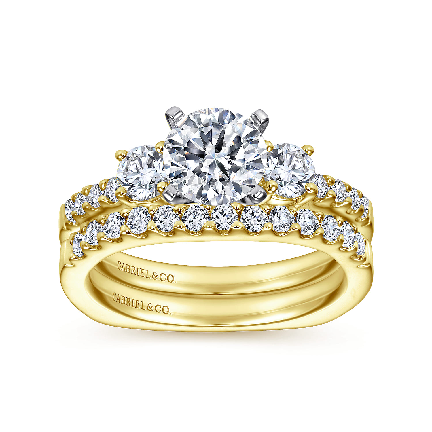 14K Yellow Gold Matching Wedding Band - 0.3 ct - Shot 4