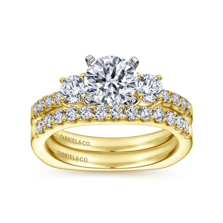 14K Yellow Gold Matching Wedding Band - 0.3 ct - Shot 4