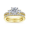 14K Yellow Gold Matching Wedding Band - 0.3 ct