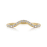 14K Yellow Gold Matching Wedding Band - 0.12 ct