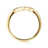 14K Yellow Gold Matching Wedding Band - 0.12 ct