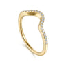 14K Yellow Gold Matching Wedding Band - 0.12 ct