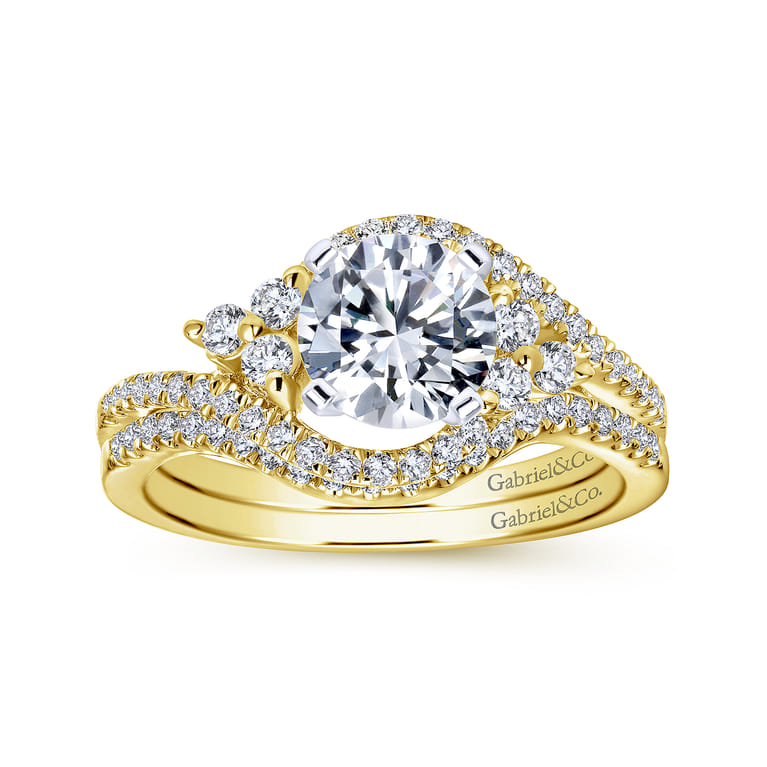 14K Yellow Gold Matching Wedding Band - 0.12 ct - Shot 4