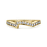 14K Yellow Gold Matching Wedding Band - 0.18 ct