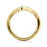 14K Yellow Gold Matching Wedding Band - 0.18 ct