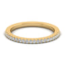 14K Yellow Gold Matching Wedding Band - 0.18 ct