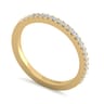 14K Yellow Gold Matching Wedding Band - 0.18 ct