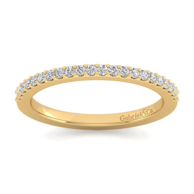 14K Yellow Gold Matching Wedding Band - 0.18 ct - Shot 4