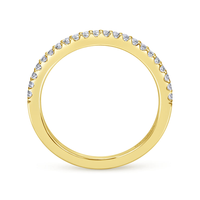 14K Yellow Gold Matching Wedding Band - 0.18 ct - Shot 2