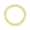 14K Yellow Gold Matching Wedding Band - 0.18 ct