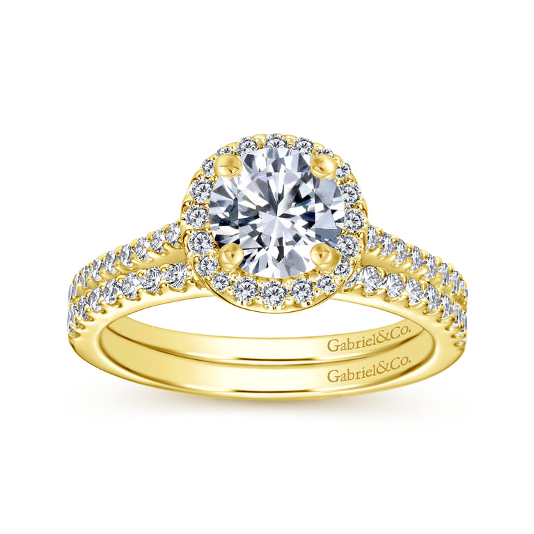 14K Yellow Gold Matching Wedding Band - 0.18 ct - Shot 4