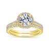 14K Yellow Gold Matching Wedding Band - 0.18 ct