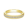14K Yellow Gold Matching Wedding Band - 0.3 ct