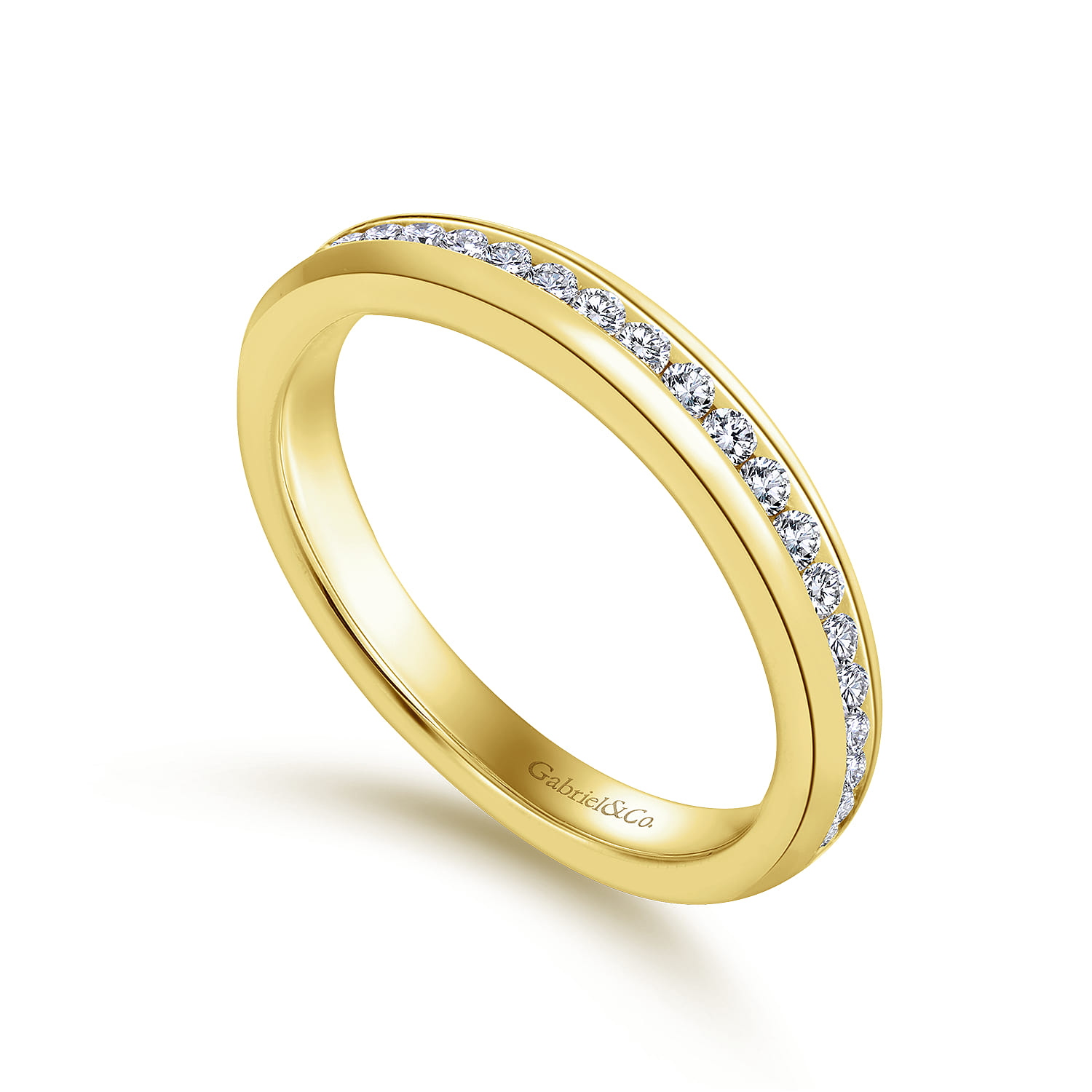 14K Yellow Gold Matching Wedding Band - 0.3 ct - Shot 3