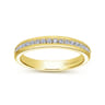 14K Yellow Gold Matching Wedding Band - 0.3 ct