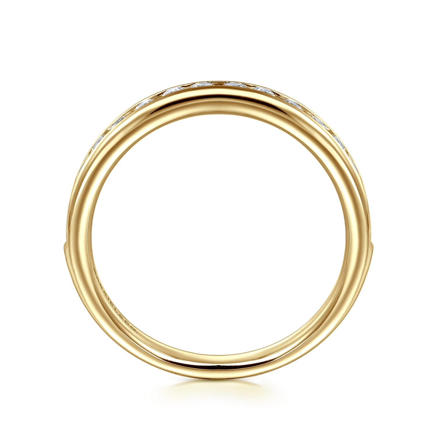 14K Yellow Gold Matching Wedding Band - 0.45 ct - Shot 2