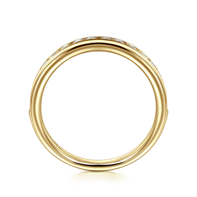 14K Yellow Gold Matching Wedding Band - 0.45 ct - Shot 2