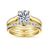 14K Yellow Gold Matching Wedding Band - 0.45 ct