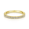 14K Yellow Gold Matching Wedding Band - 0.27 ct