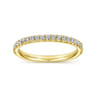 14K Yellow Gold Matching Wedding Band - 0.27 ct