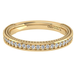 14K Yellow Gold Matching Wedding Band