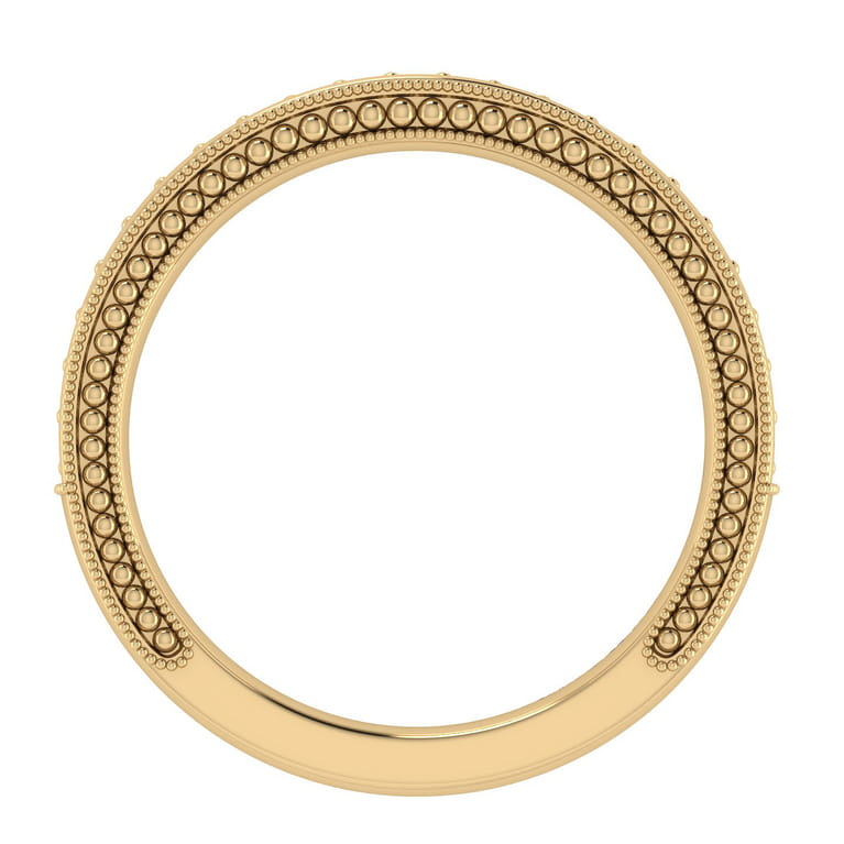 14K Yellow Gold Matching Wedding Band - 0.21 ct - Shot 2